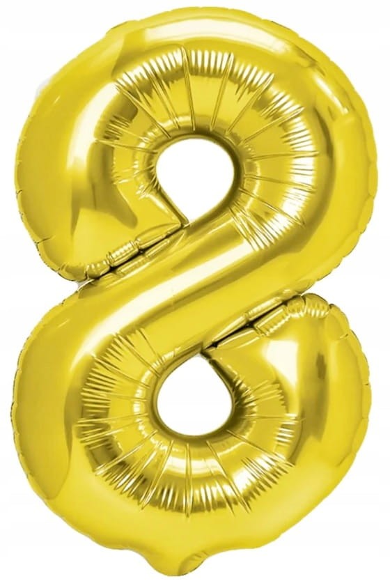 Balon Foliowy Cyfra 8 Urodzinowy Cyferka HEL 100cm