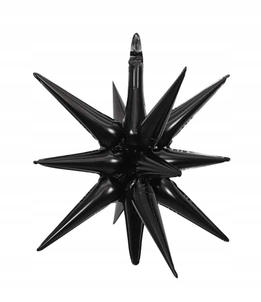 ŚCIANKA ZESTAW BALONÓW NA 30 URODZINY CZARNY 79SZT