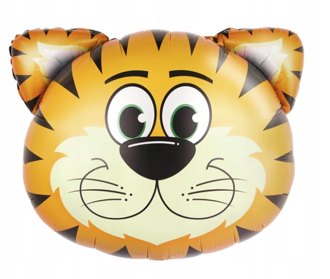 Balon DUŻY NA HEL zwierzątka TYGRYS safari 49x49cm