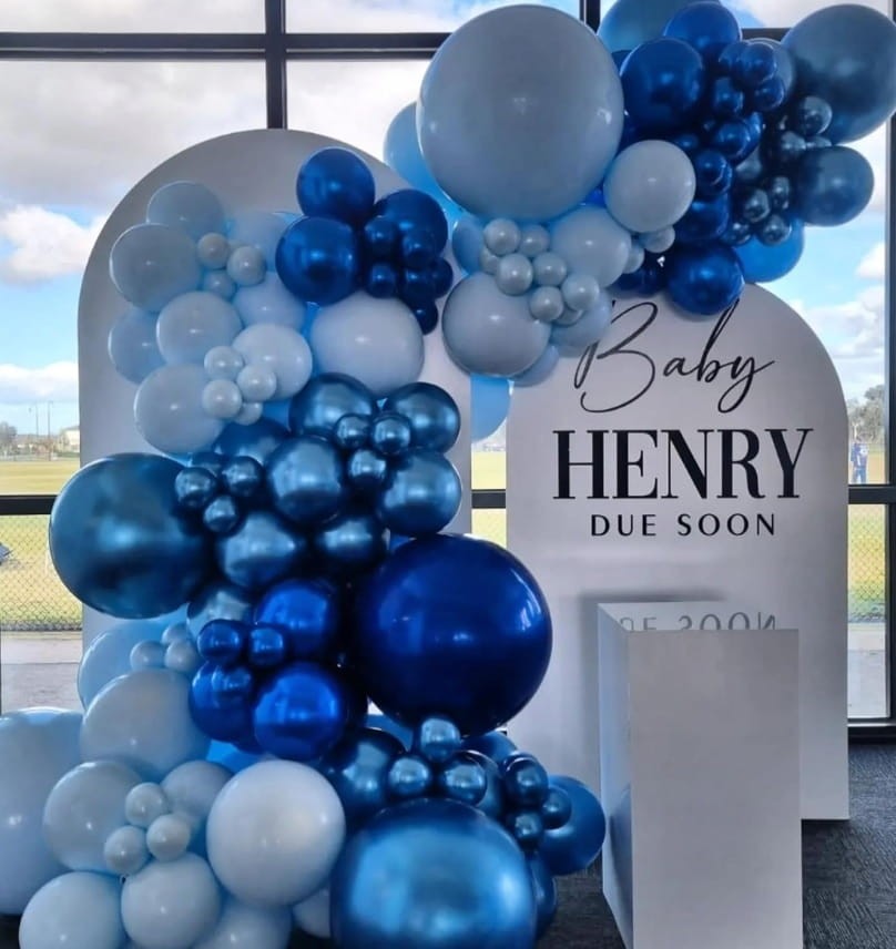 Balony Niebieskie Chrom Metaliczne Chromowane Balony Niebieski 100szt