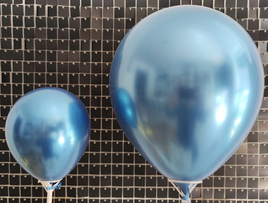 Balony 12" Chrome, Niebieskie (50 szt./opak.)