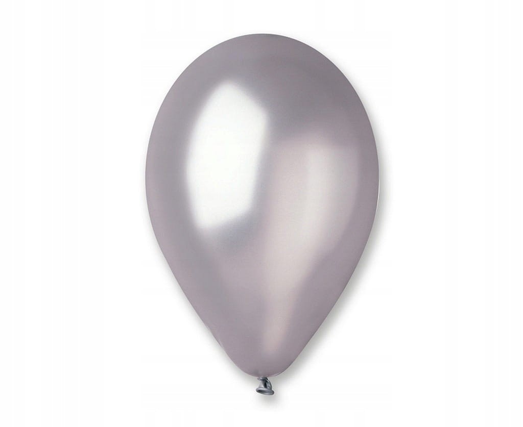 Balony metaliczne srebrne 30 cm 100 szt.