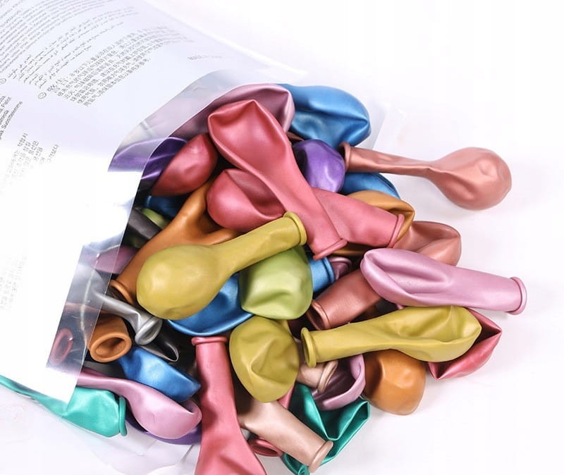 Kolorowe Balon lateksowy 100szt mix kolor chrom