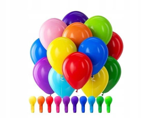 Kolorowe Balon lateksowy 100szt mix kolor chrom