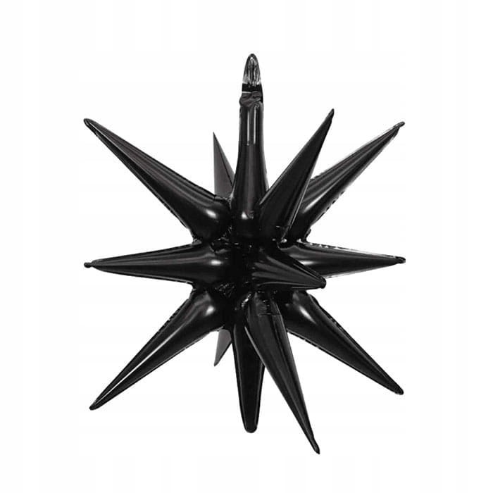 Balon Foliowy Gwiazda 3D czarna 70 cm