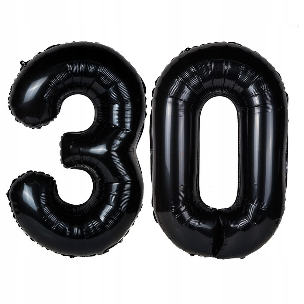 Balony Czarne Urodzinowe Na 30 Urodziny Dekoracje