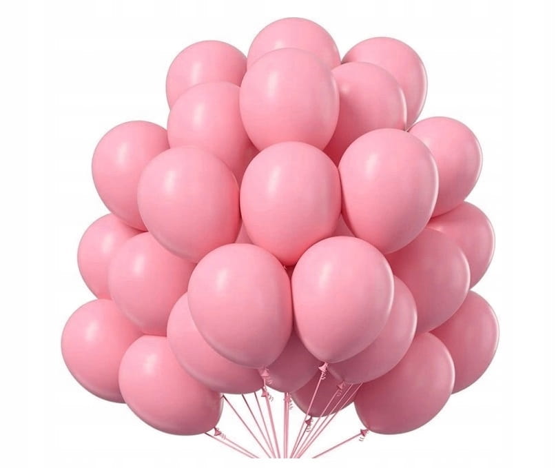 BALONY LATEKSOWE RÓŻOWE pastelowe dekoracja duże urodziny 30 szt