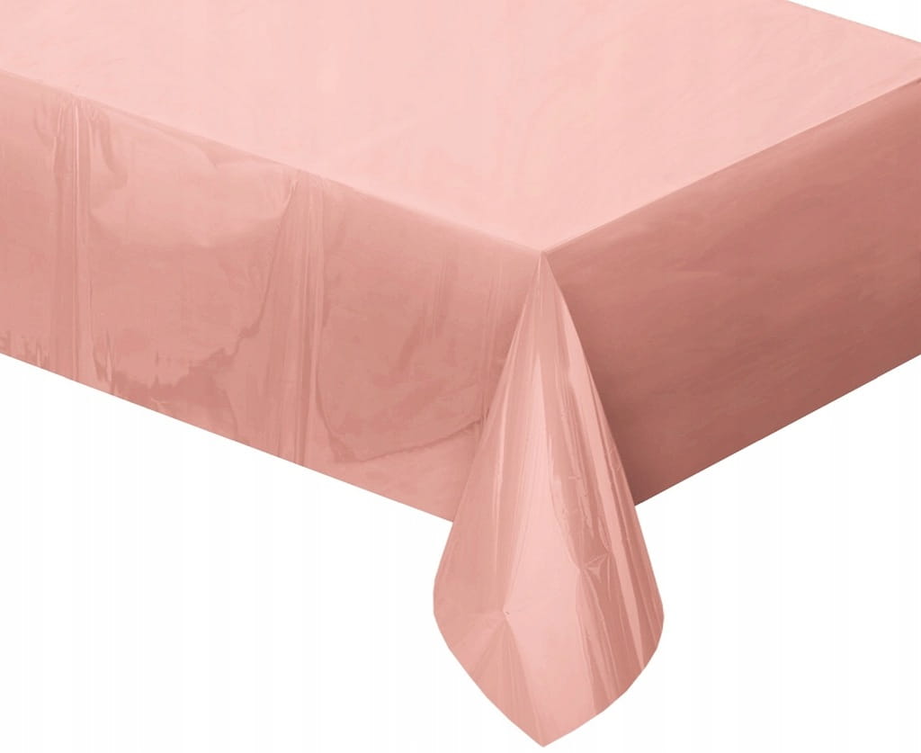 OBRUS foliowy metaliczny ROSE GOLD 137 x 183