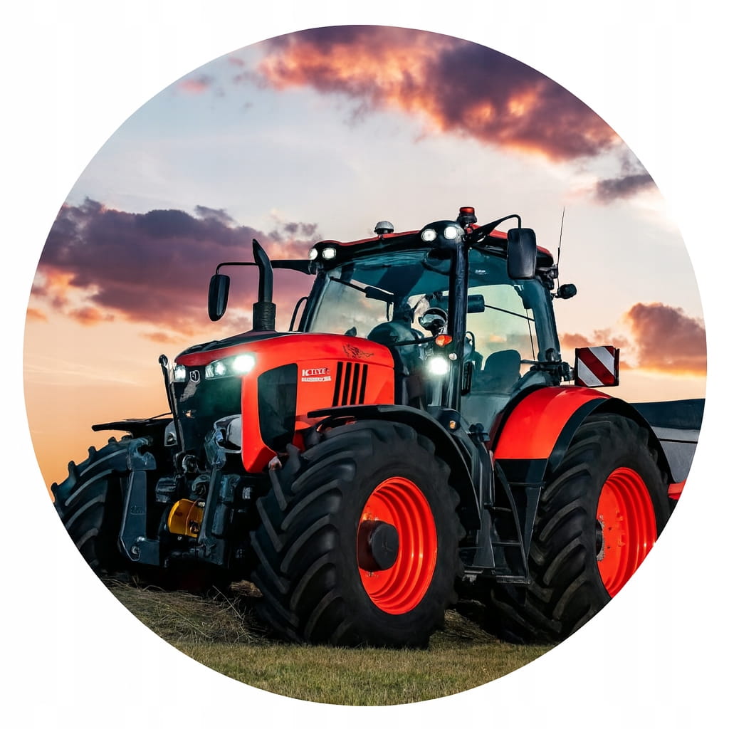 MEGA ZESTAW OPŁATEK NA TORT TRAKTOR + 12 TRAKTORÓW + GRATIS TEKST