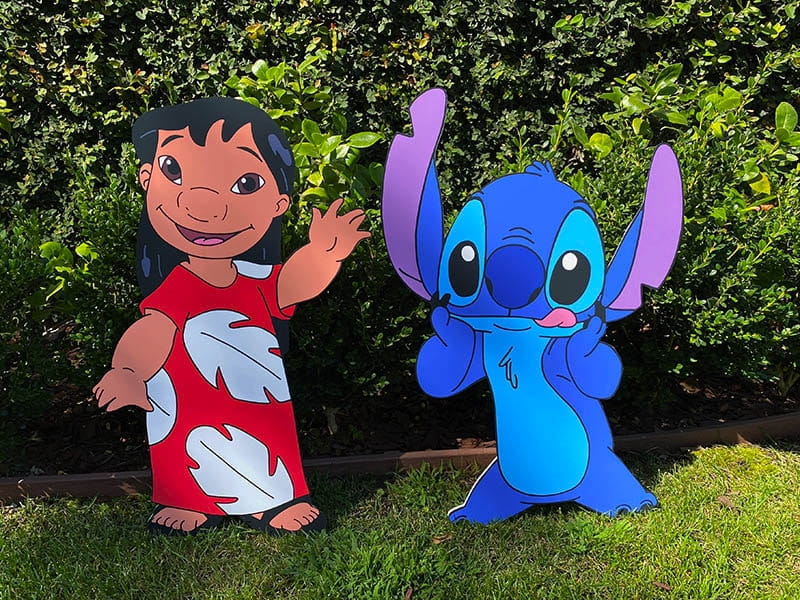 ZESTAW OPŁATEK NA TORT LILO I STICH + 8szt POSTACI + TEKST GRATIS