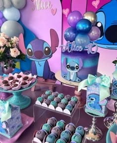 ZESTAW OPŁATEK NA TORT LILO I STICH + 8szt POSTACI + TEKST GRATIS