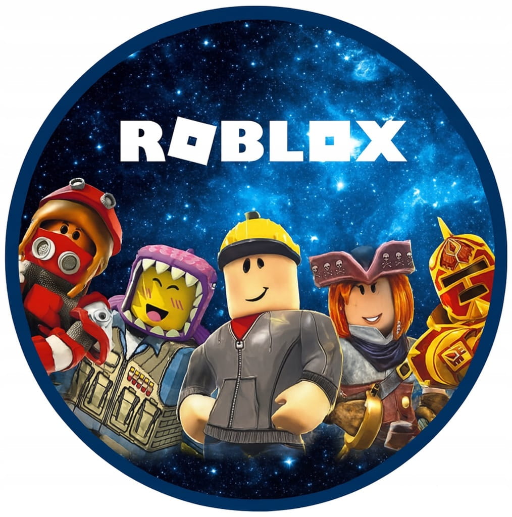 MEGA ZESTAW OPŁATEK NA TORT ROBLOX + POSTACIE + GRATIS TEKST