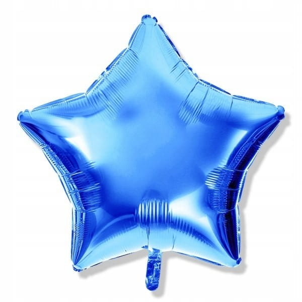 Balon foliowy gwiazdka niebieska gwiazda 45 cm