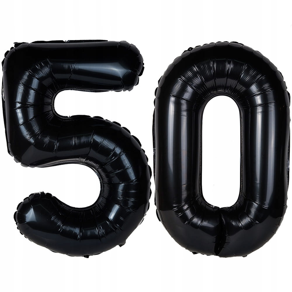 Balony Czarne Urodzinowe Na 50 Urodziny Dekoracje